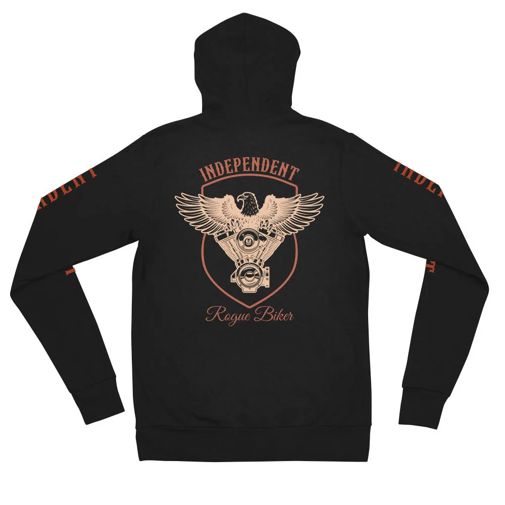 Independent [Rogue Biker] Unisex Zip Hoodie