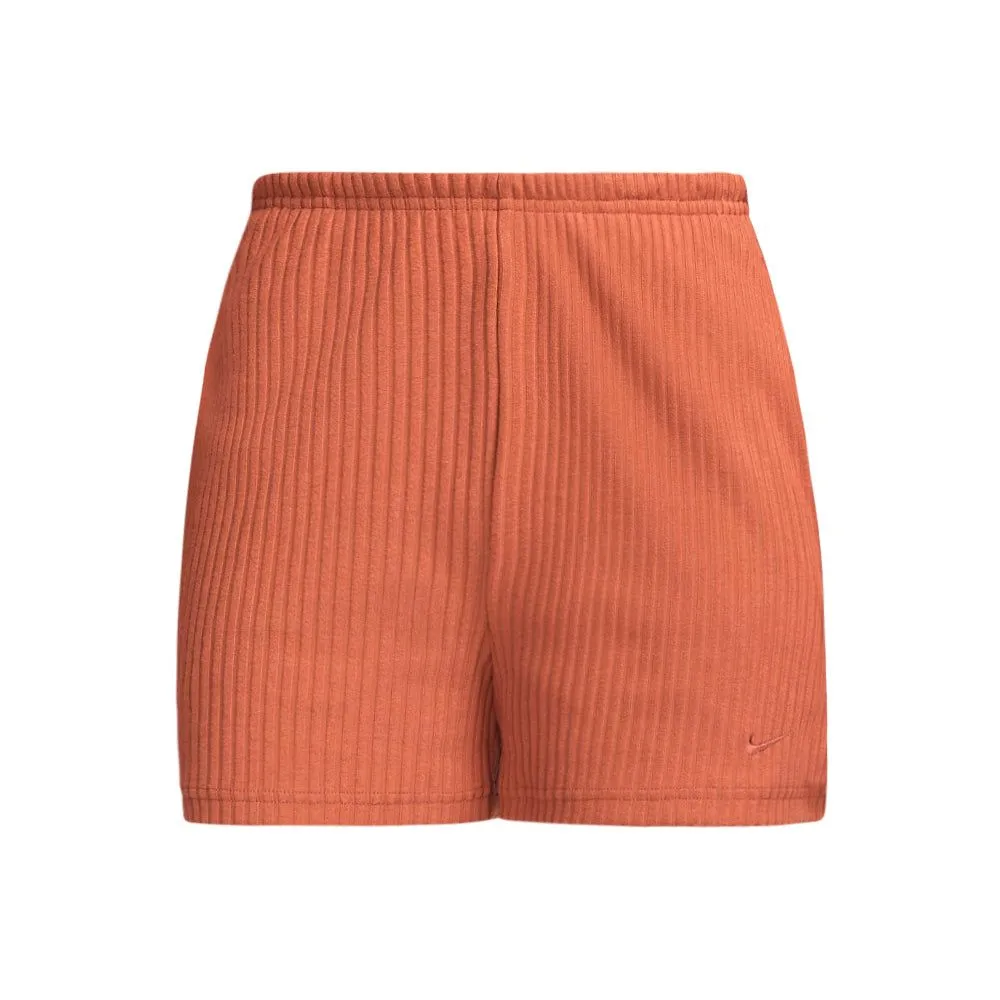 Women's Knit Rib 3-inch Short (Burnt Sunrise/Black)